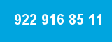 922 916 85 11
